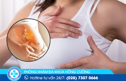 Đau ngực, đầu vú bị căng tức chính là một dấu hiệu cho thấy thai đã vào tử cung