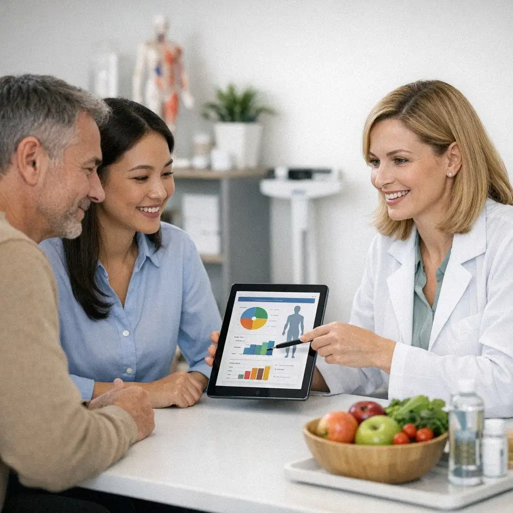 Chuyên gia dinh dưỡng tư vấn cho bệnh nhân về chỉ số BMR và BMI