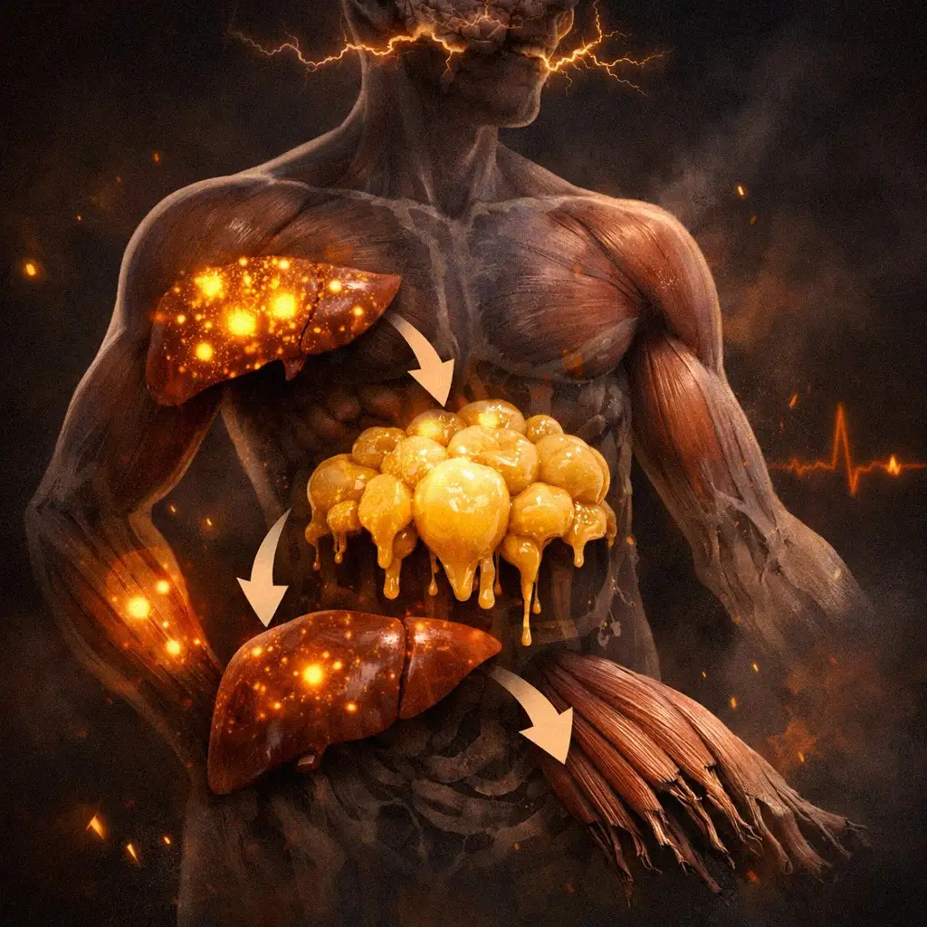 Cơ thể đốt cháy năng lượng khi thiếu hụt calo nghiêm trọng