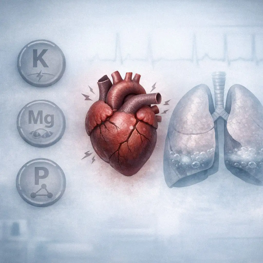 Hình ảnh minh họa hội chứng nạp lại dinh dưỡng (Refeeding Syndrome)