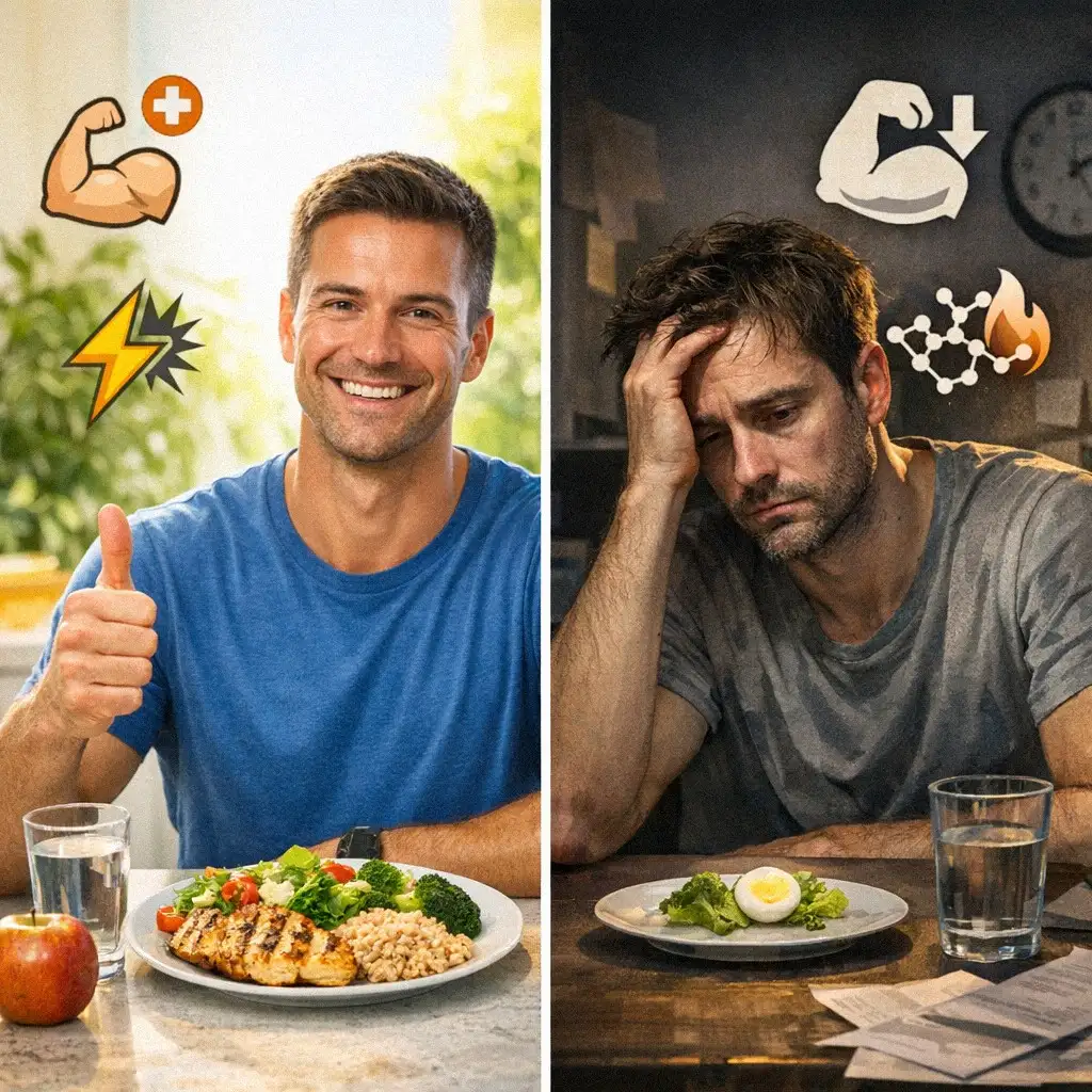 Hình ảnh minh họa ưu và nhược điểm của chế độ ăn OMAD