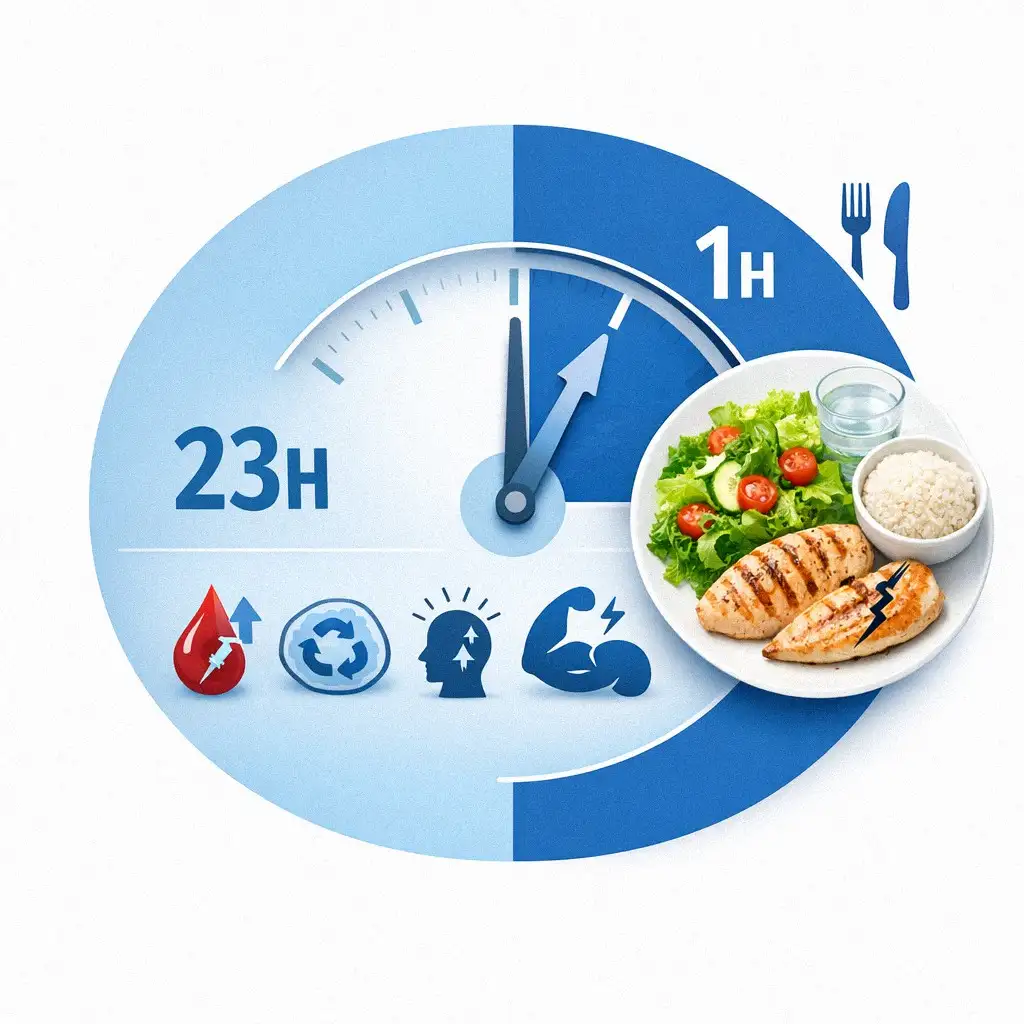 Infographic mô tả chế độ ăn OMAD