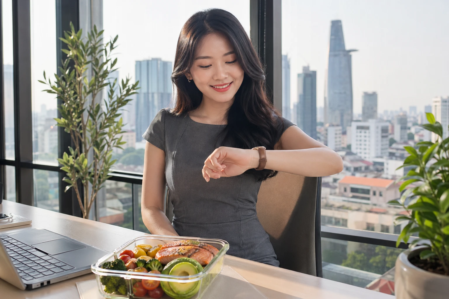 Người phụ nữ văn phòng tại TPHCM áp dụng khung giờ nhịn ăn 16/8