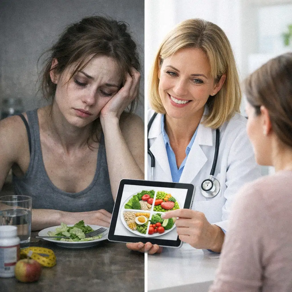 So sánh giữa tự ý ăn kiêng và tư vấn y khoa