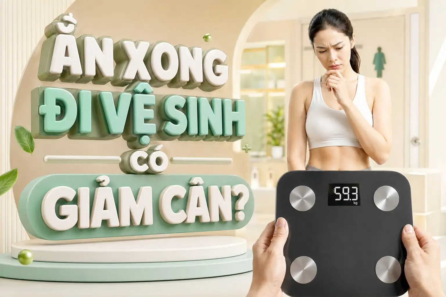 Ảnh đại diện Ăn xong đi vệ sinh luôn có giảm cân không? Giải đáp từ Bác sĩ