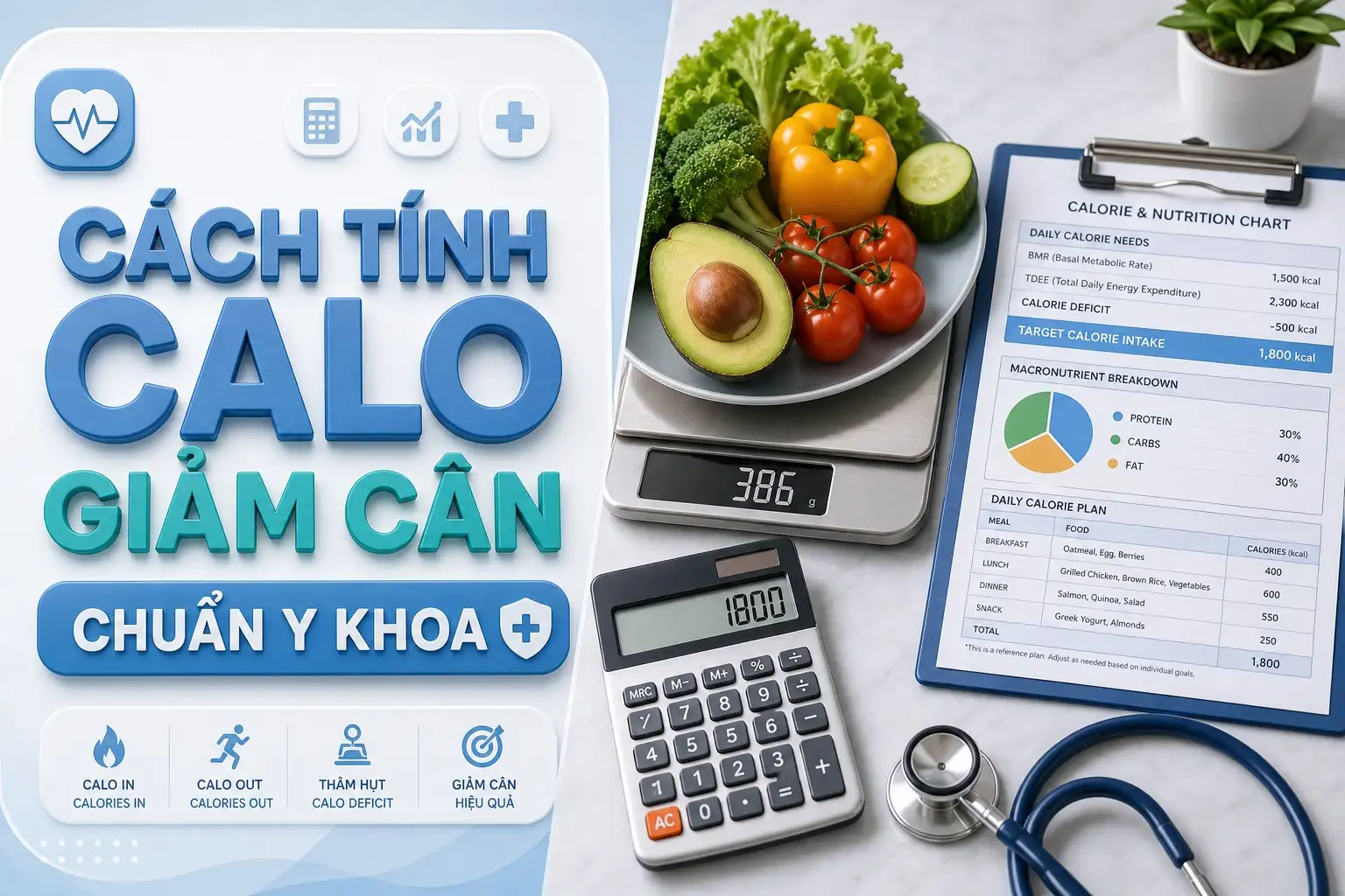 Cách Tính Calo Giảm Cân Chính Xác Theo Bác Sĩ Dinh Dưỡng Lâm Sàng