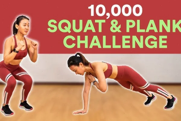 Thứ Hai: Đi bộ nhanh 45 phút, Squat, Plank